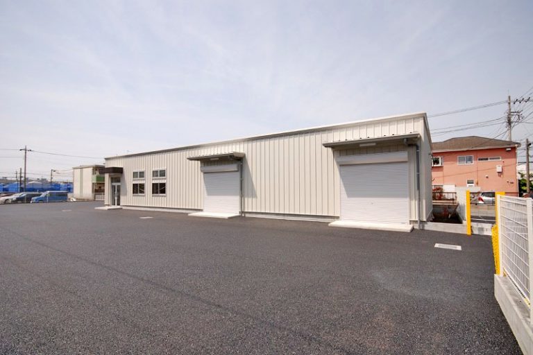 A様事務所兼倉庫 システム建築実績No.1 横河システム建築