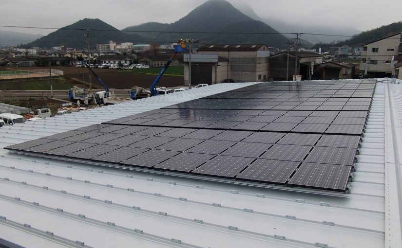 株式会社ユタカ たおる本舗プリント工場屋根太陽光発電