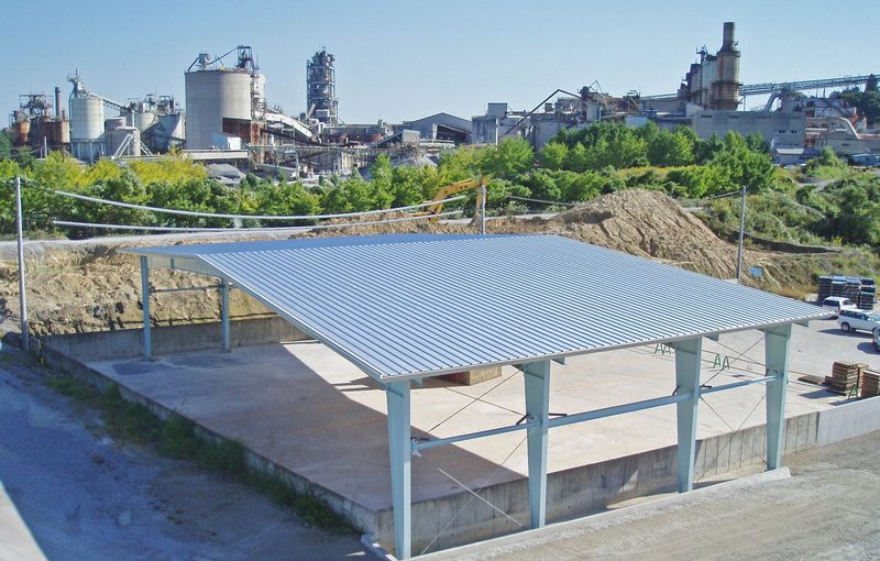 太平洋セメント株式会社 藤原工場リサイクル品置場屋根