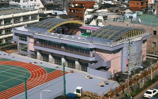 王子第三小学校プール屋根
