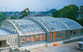 船橋中央病院 リハビリ室開閉式上屋