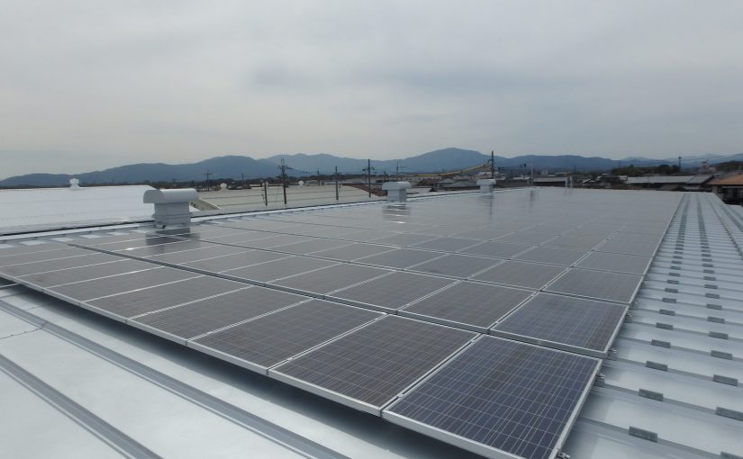 紺藤織物株式会社 工場屋根太陽光発電