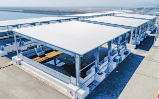 七ツ島バイオマス発電所 燃料エリア ＰＫＳ貯蔵庫Ｃ・Ｄ・Ｅ棟
